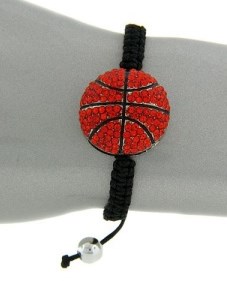 Bracelet Adjustable Crystal Basketball
